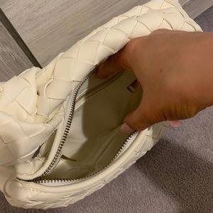 Mini Jodie Handheld Hobo Bag - White/Cream